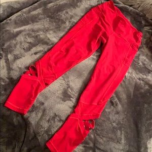 Red Victoria Secret Sport legging size small